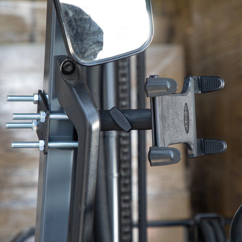 ARKON FLBKTAB01 Slim Grip Pillar Tablet Holder Mount with Forklift Front Guard