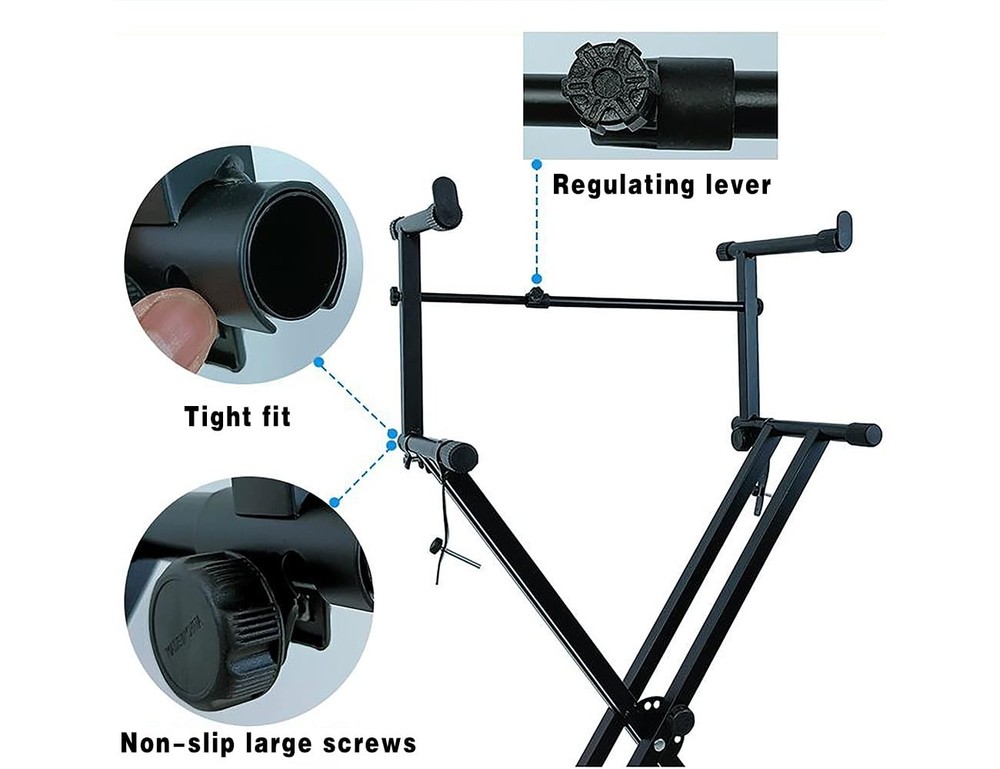 Two Tier Keyboard Stand Extension Adjustable