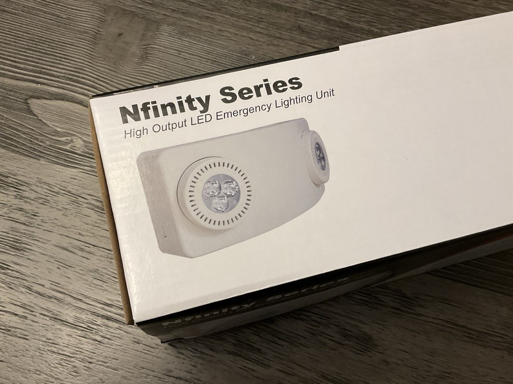 Exitronix NFINITY NFT-W LED Emergency Light Battery Backup 120-277V White New