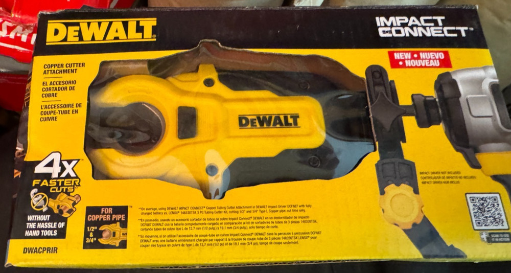 DEWALT IMPACT CONNECT Copper Pipe Cutter Attachment