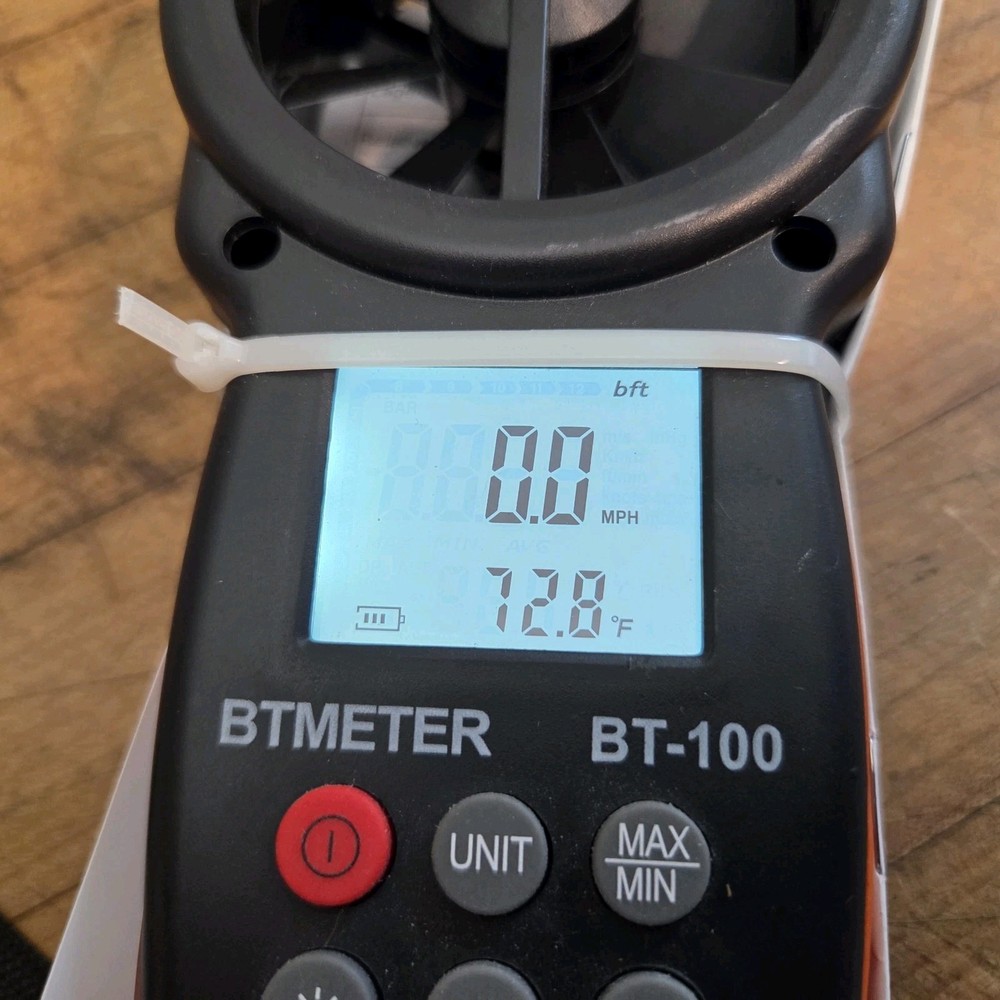 BTMETER BT-100 Digital Handheld Anemometer Wind Speed Temp Meter