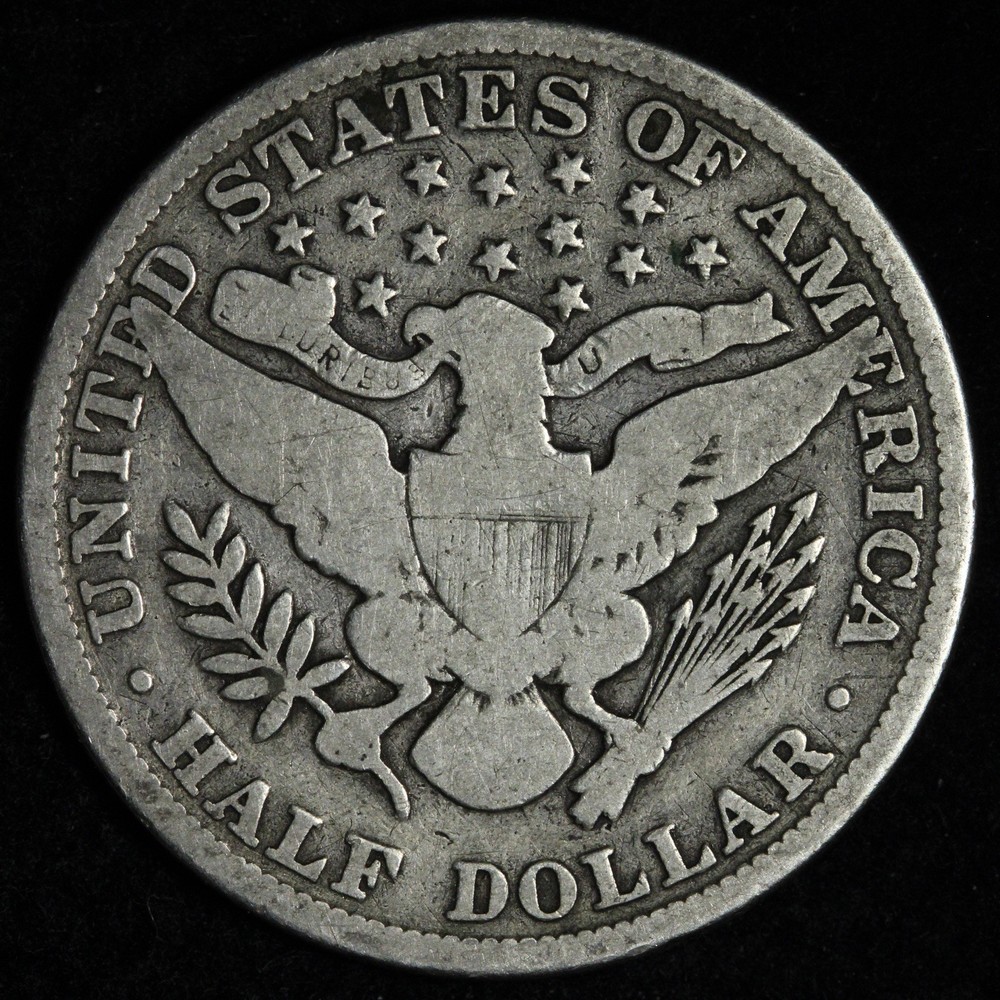 1892 Barber Silver Half Dollar VG E305 GWMM
