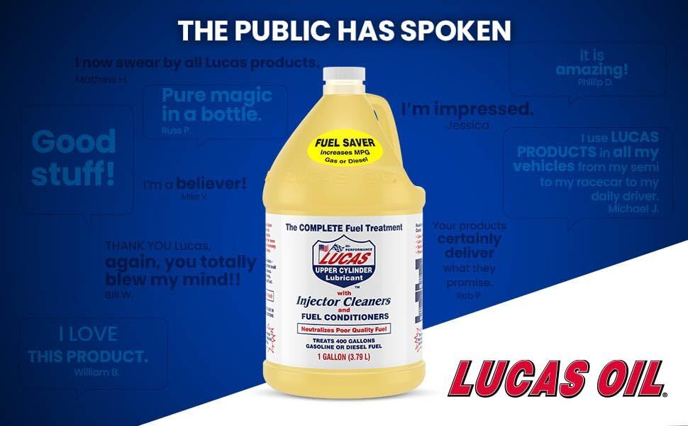 Lucas Oil 10013 1 Gallon Upper Cylinder Lubricant Fuel Treatment (4 PACK)