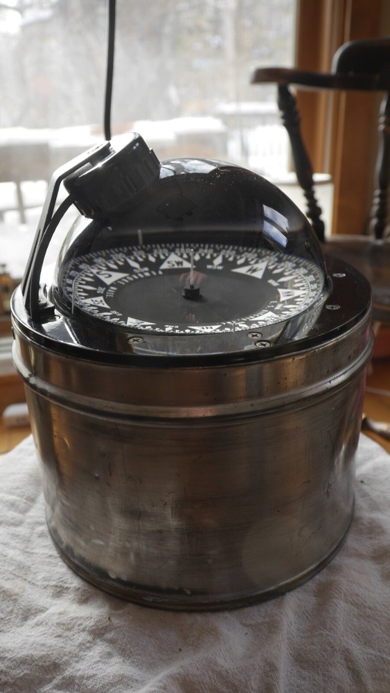 Ritchie 6" Globemaster Binnacle Navigation Compass (with hood) 12v Backlight