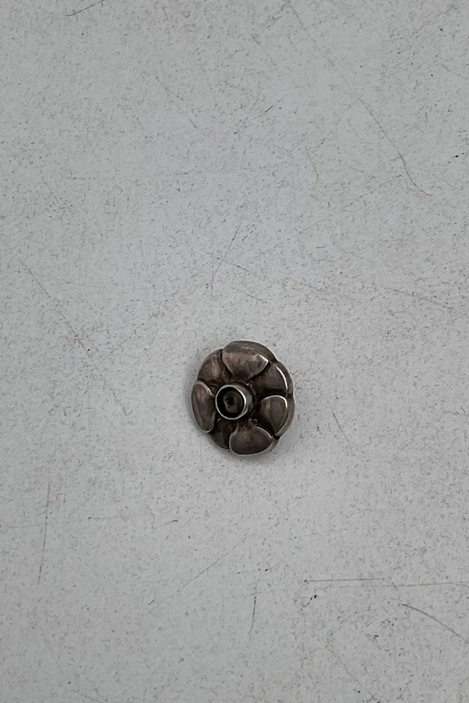 Georg Jensen Silver Button with stone No. 2
