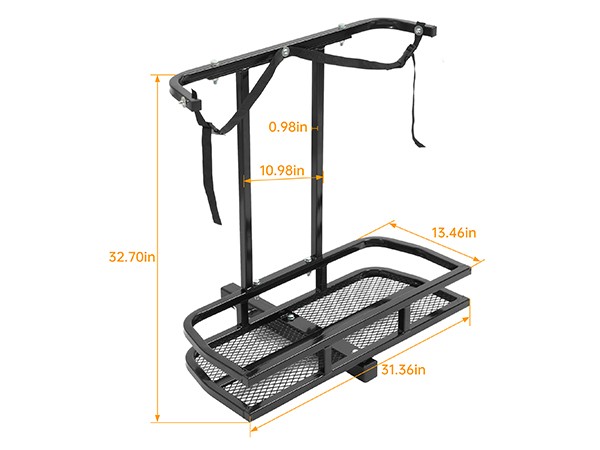 Golf Bag Holder Rear Seat Attachment Rack For Club Car E-Z-Go Yamaha Golf Cart