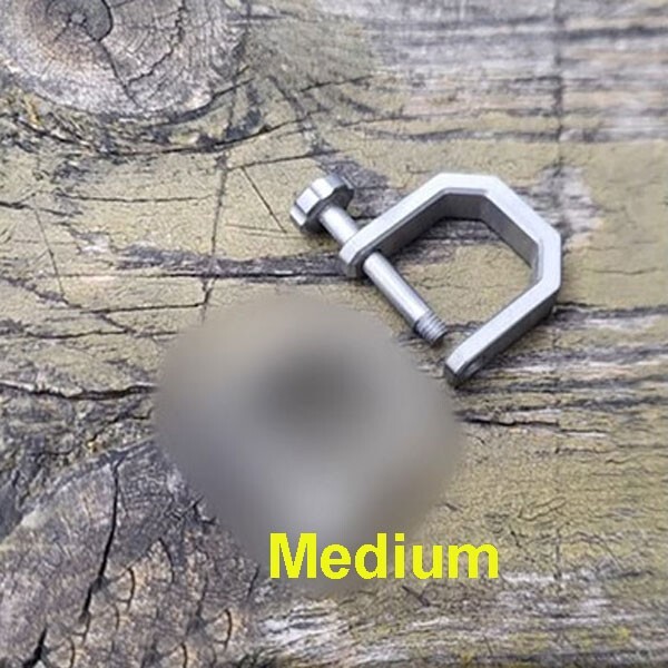 EDC Titanium Alloy D Shape Keychain Buckle Portable Backpack Connector Pendant
