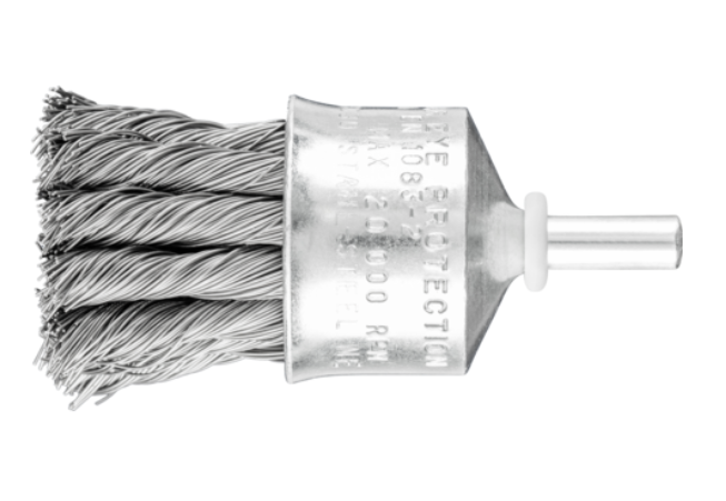 Wire End Brush - PFERD Part # 83079 - 1" Diameter Flared Cup 1/4" Shank