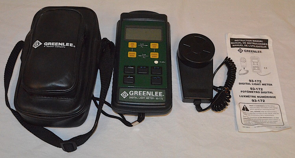 Greenlee Digital Light Meter with Case *Used* 93-172