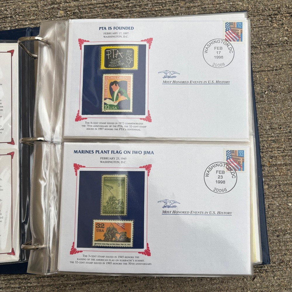 Most Honored Events in U.S. History Postal Commemorative Society, 49 Cards
