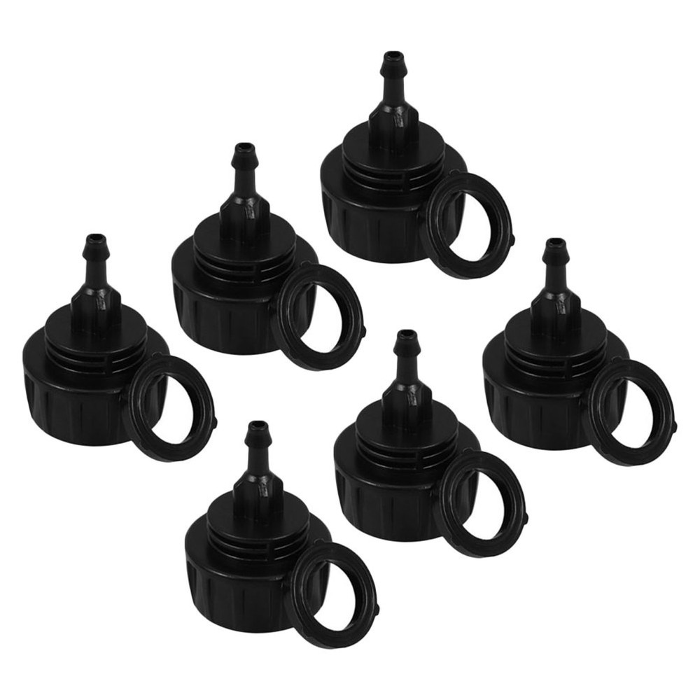 6 Pcs Hose Coupling Replacement Quick Connect Drip Irrigation Adapter Black