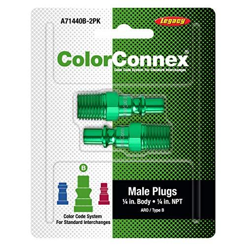 Legacy Manufacturing A71440B-2PK Flexzilla - ColorConnex Quick Coupler Plug