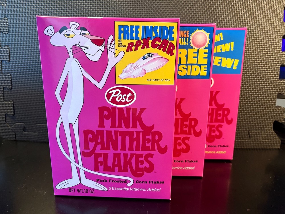 Pink Panther Flakes combo - 3 empty custom design display boxes