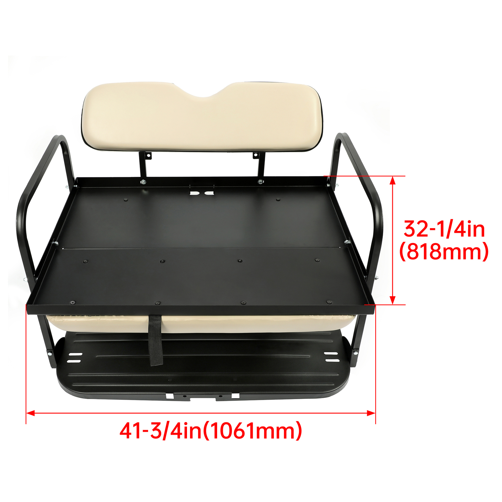 For 07-16 Yamaha Drive G29 Golf Cart Flip Folding Rear Back Seat Kit