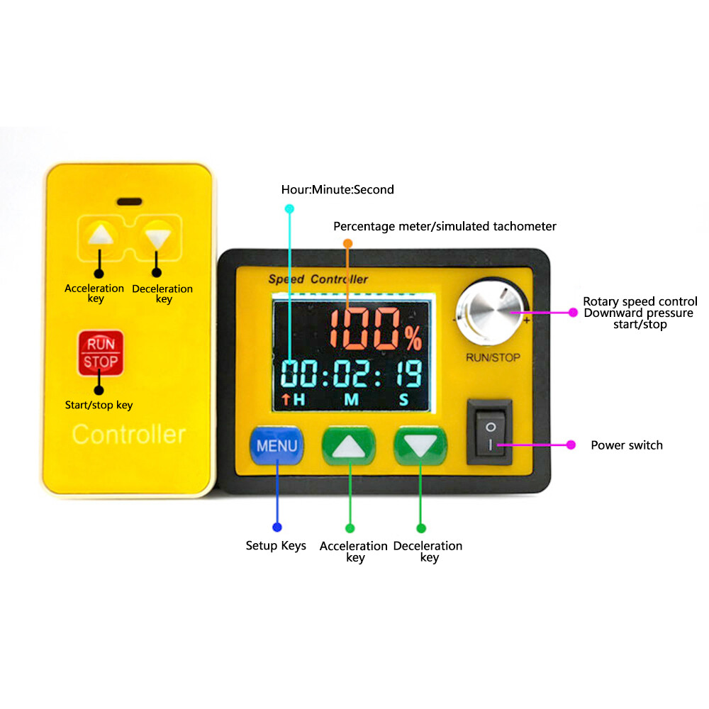 DC6-55V 30A Brush Motor Speed Controller LCD Digital Wireless Remote Control DIY