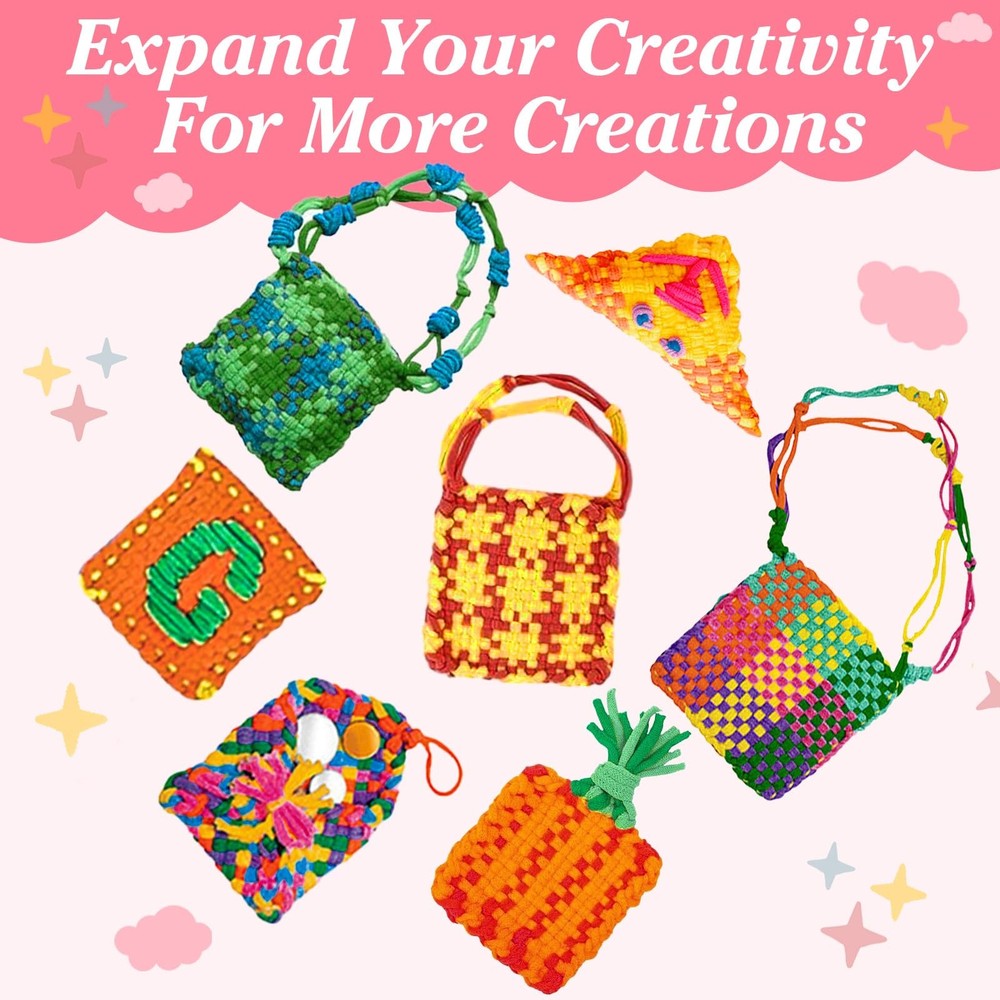 600 Pieces Loom Loops Potholder Muti-Colored Weaving Loom Loop Potholder Loop...