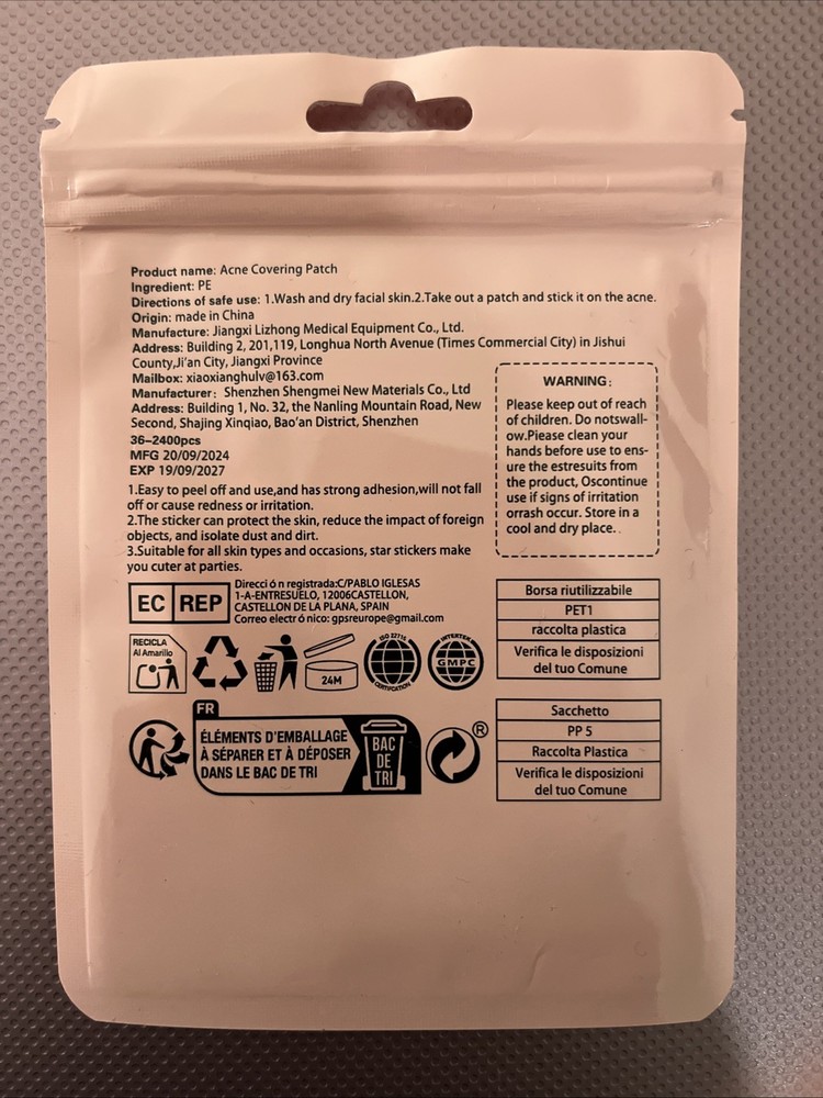 Stars Acne Pimple Patch Multicolored - 240pcs