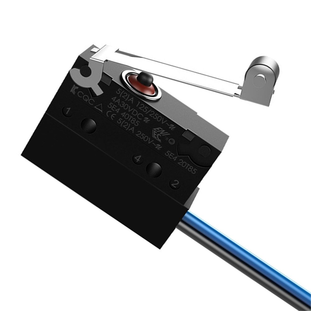 Black Micro Switch Waterproof IP67 Sealed Roller Lever Limit Switch