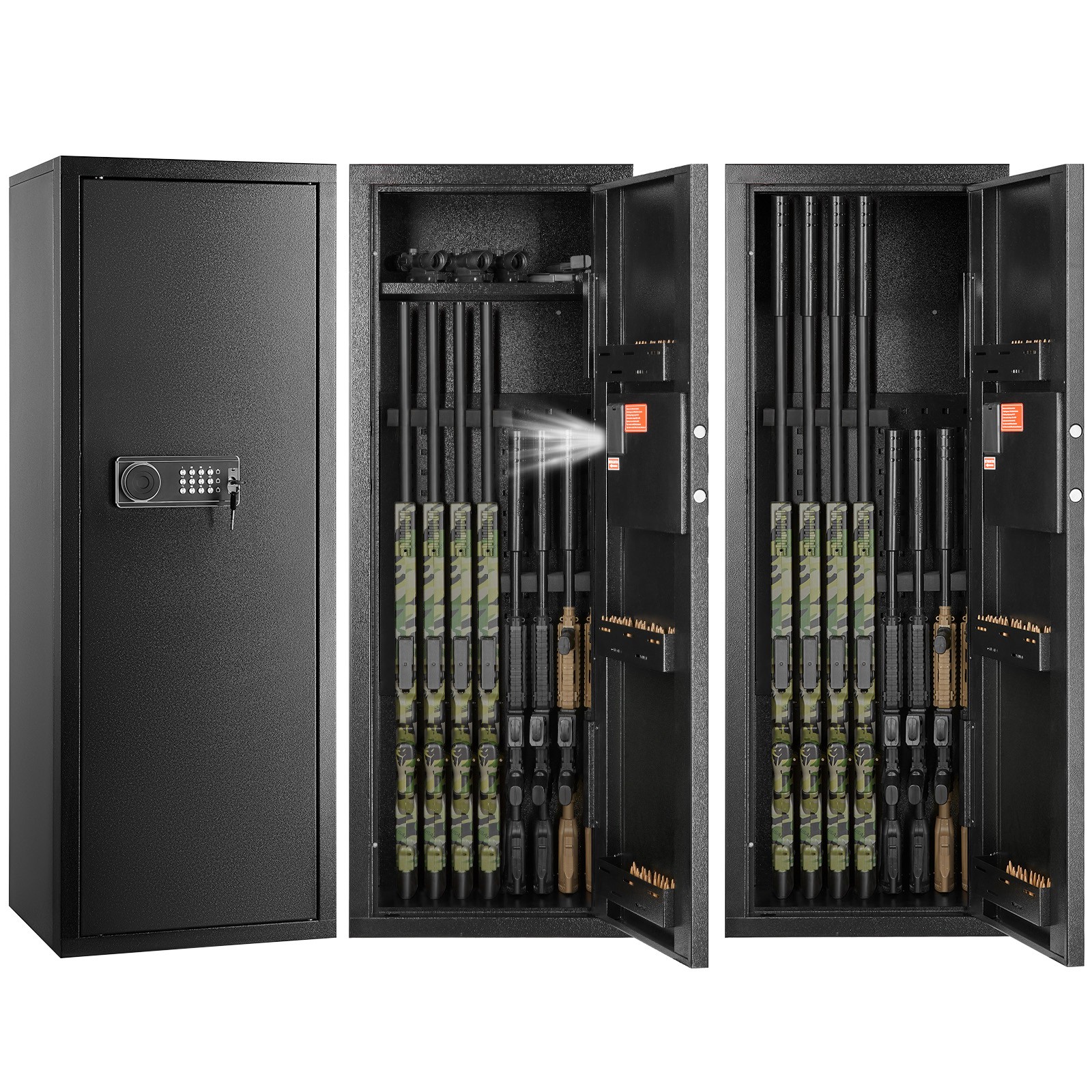 Uimoso Secure Storage Cabinet for 6-8 Rifles with Digital Lock Assembly Needed