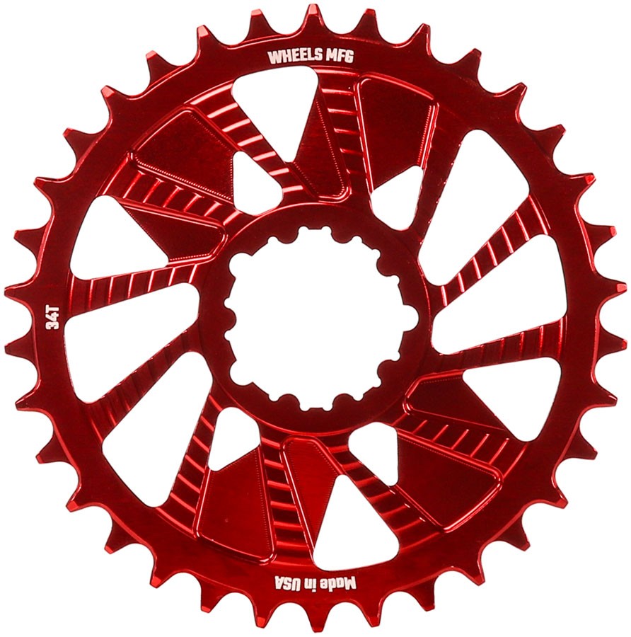 Wheels Manufacturing Direct Mount Chainring - 34t, SRAM 3-Bolt Direct Mount,