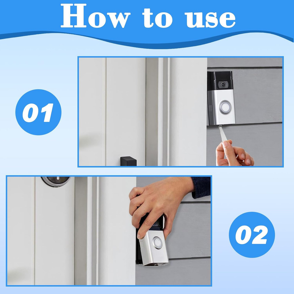 2 Pcs Video Doorbell Key Replacement Tool Removal Key Tool for Multiple Video Do