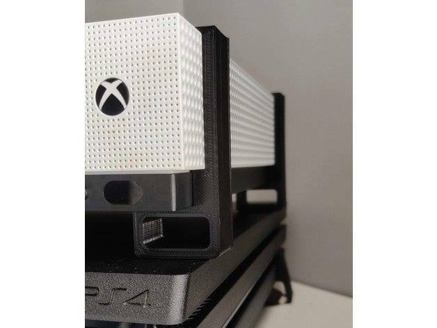 Xbox One S Horizontal Stand Corner Feet Risers Cooling Mount Brackets 4-Pack Set