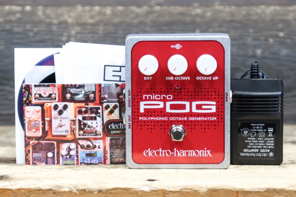 Electro-Harmonix Micro POG Polyphonic Octave Generator Compact Effect Pedal