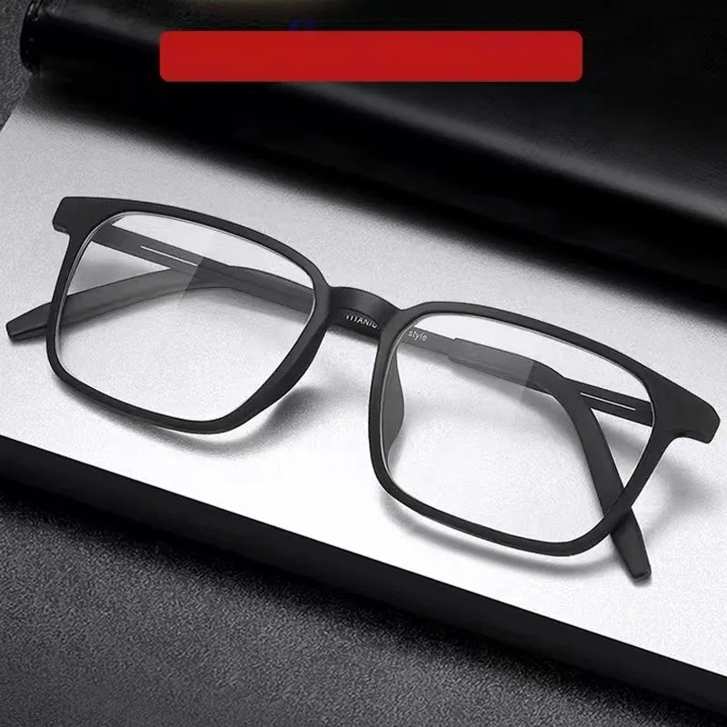 Progressive Multifocal Reading Glasses for Men Blue Light Blocking Titanium Arm