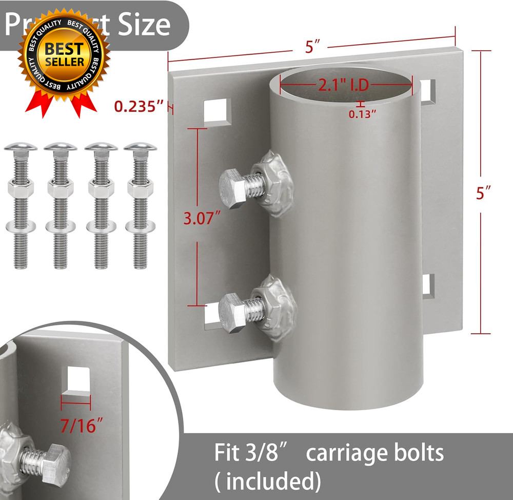 Dock Brackets Hardware Dock Side Leg Pipe Holder Stationary/Floating Dock