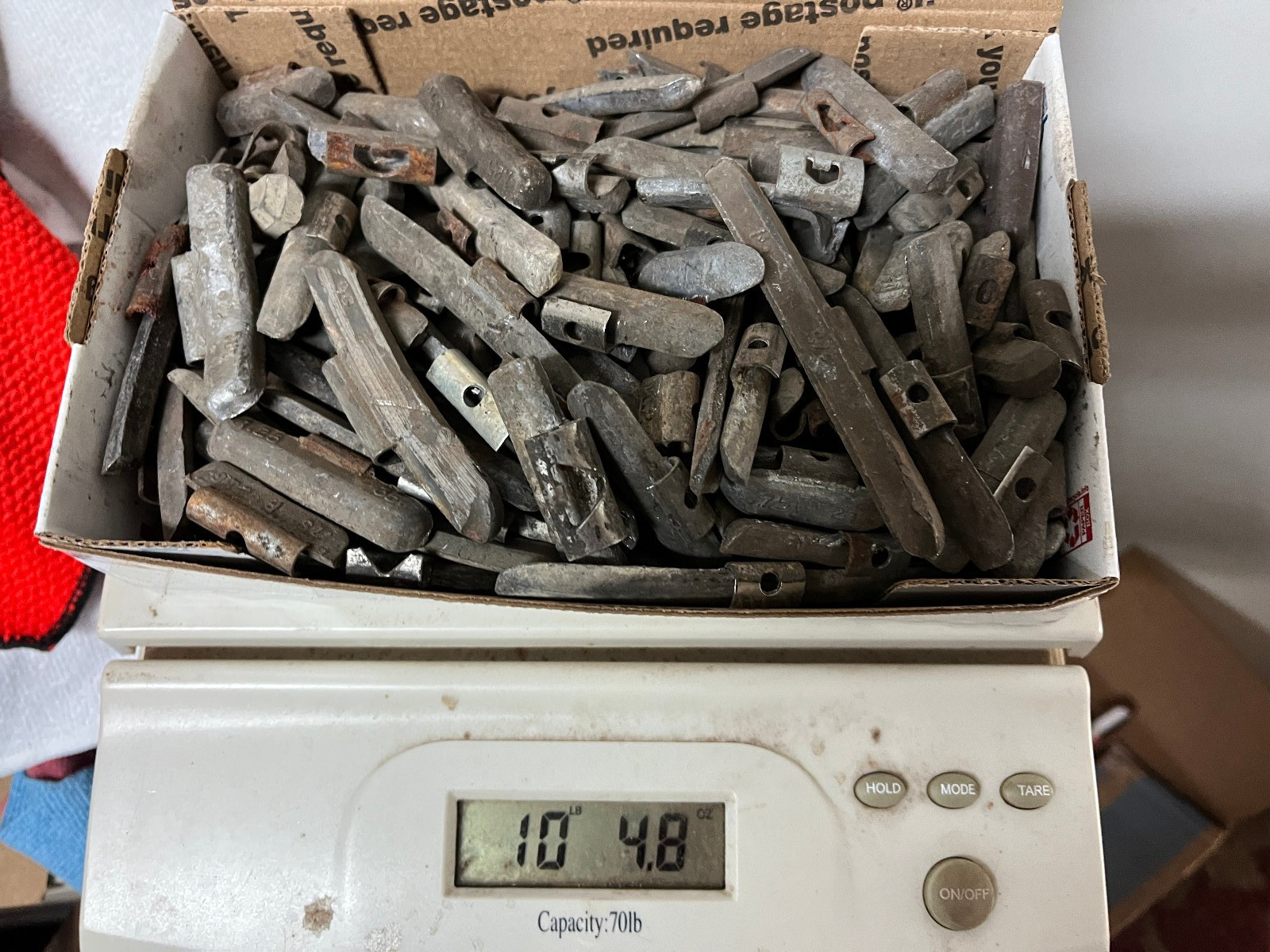 Scrap Lead Wheel Weights 10  Pounds for Reloading or Sinker Making or casting