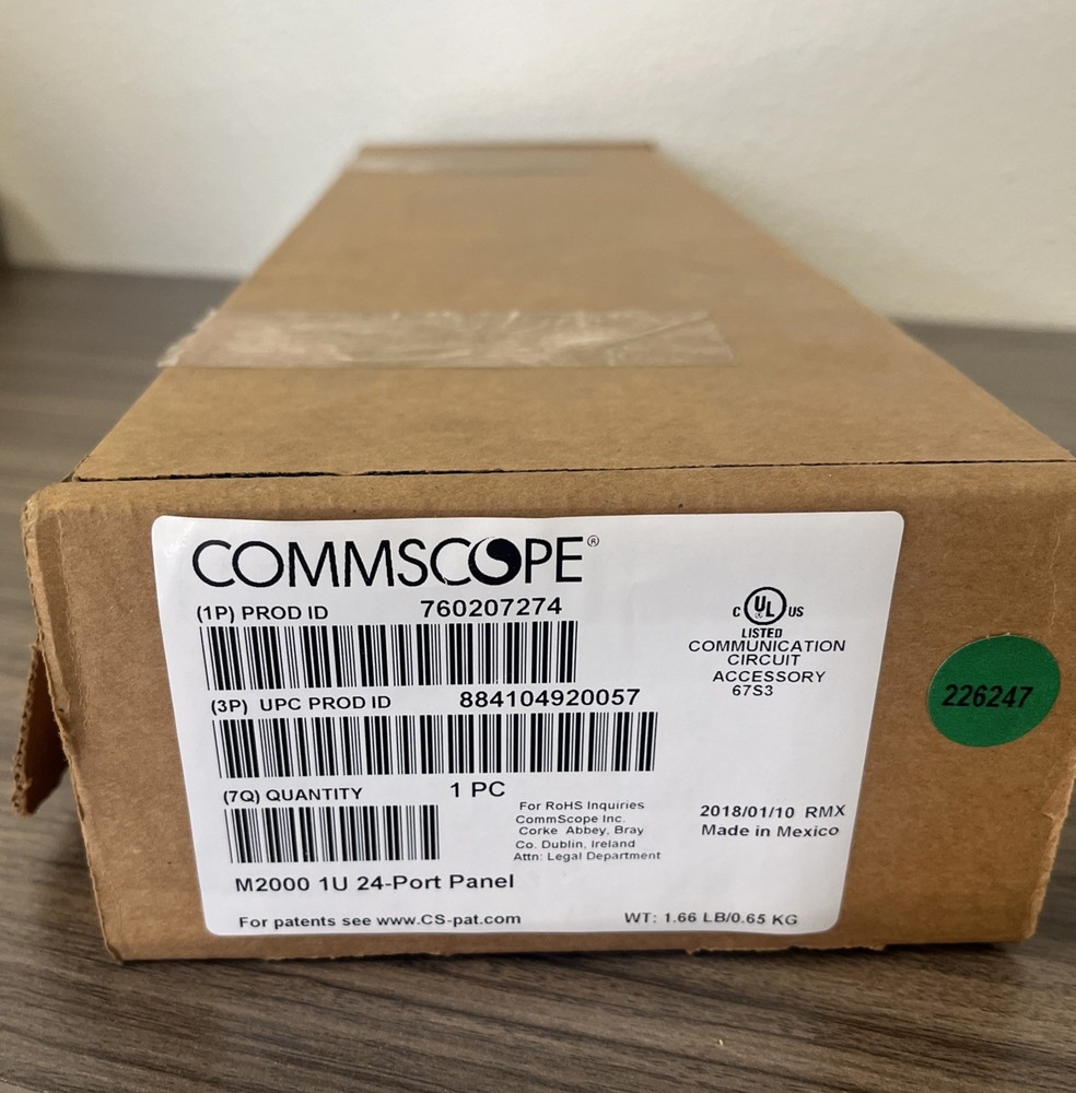 Commscope 24 Port Jack Panel 1U 760207274