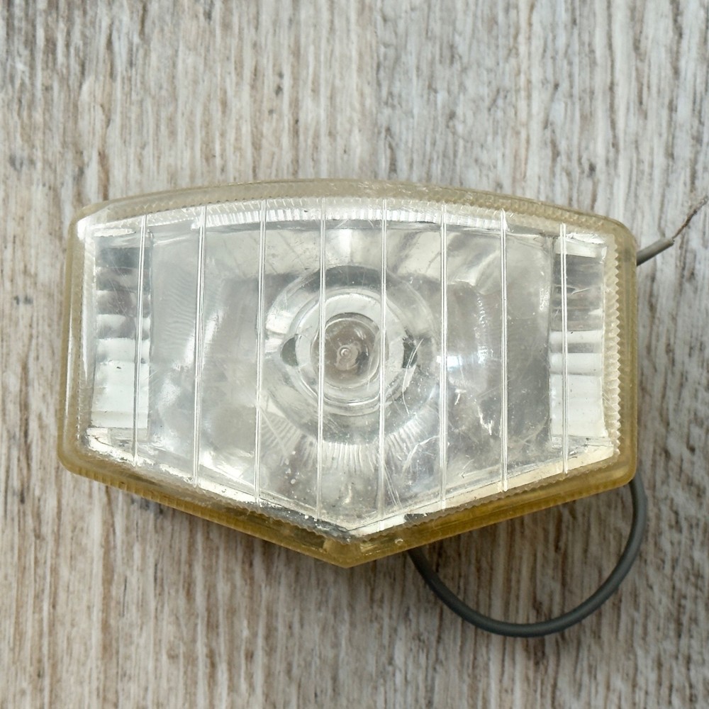 Vintage Cycle Products Plastic Bicycle Light Lens Untested Read