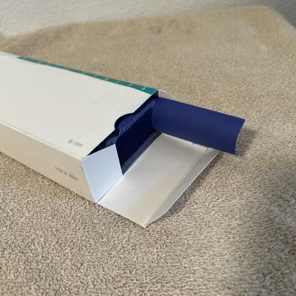 Fastback Binder Strips 11" LAPIS Color - MEDIUM 100 Strips! NEW