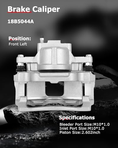 Front Left Brake Caliper Assembly w/Bracket 18B5044A 2009 2010 2011 2012 For