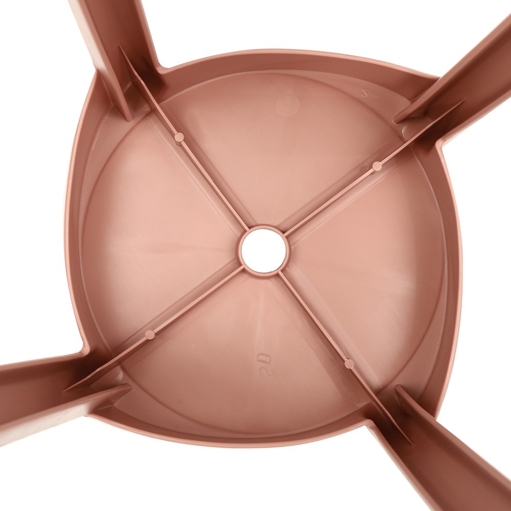 Plastic Stool Counter Kitchen Stools 18'' Set of 4 Backless Stackable Bar Stools