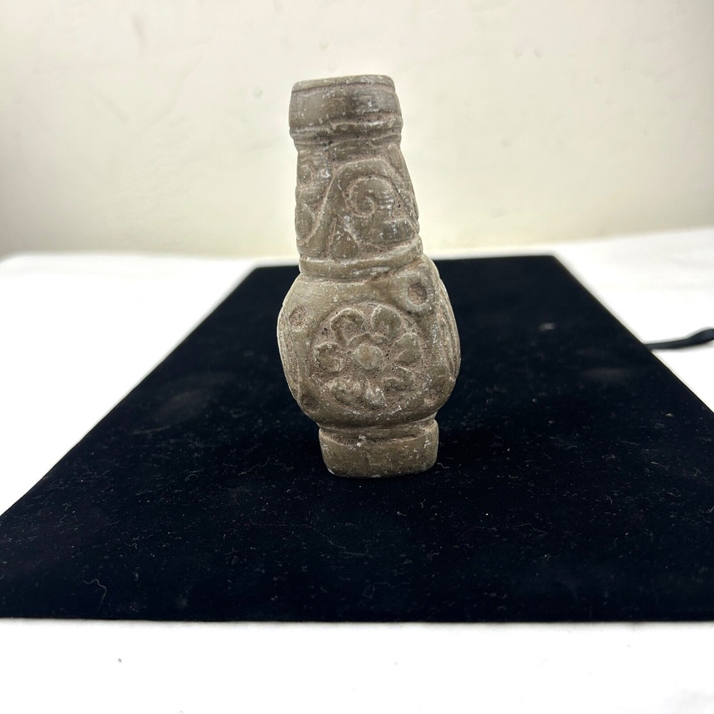 Ancient Indus Valley Stone Carved Bottle or Vase