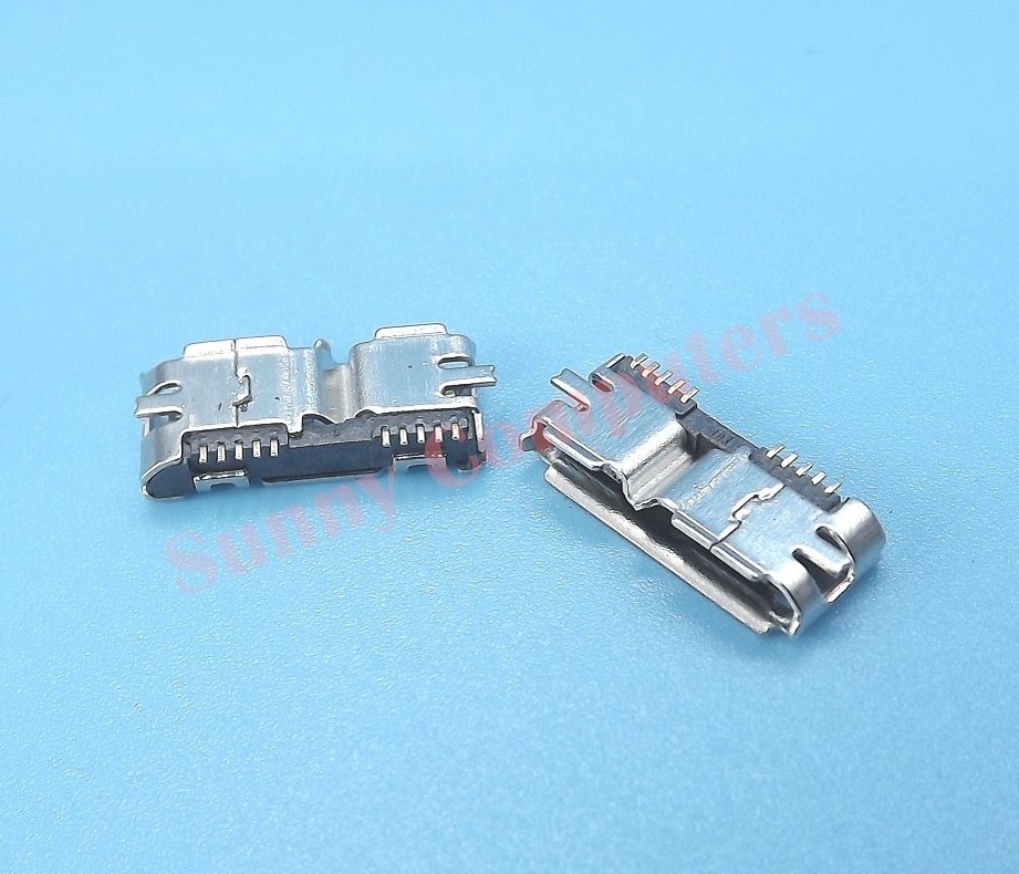 2x Micro USB 3.0 Socket Female Port SMD Replacement Part For Mobile HDD Repair E