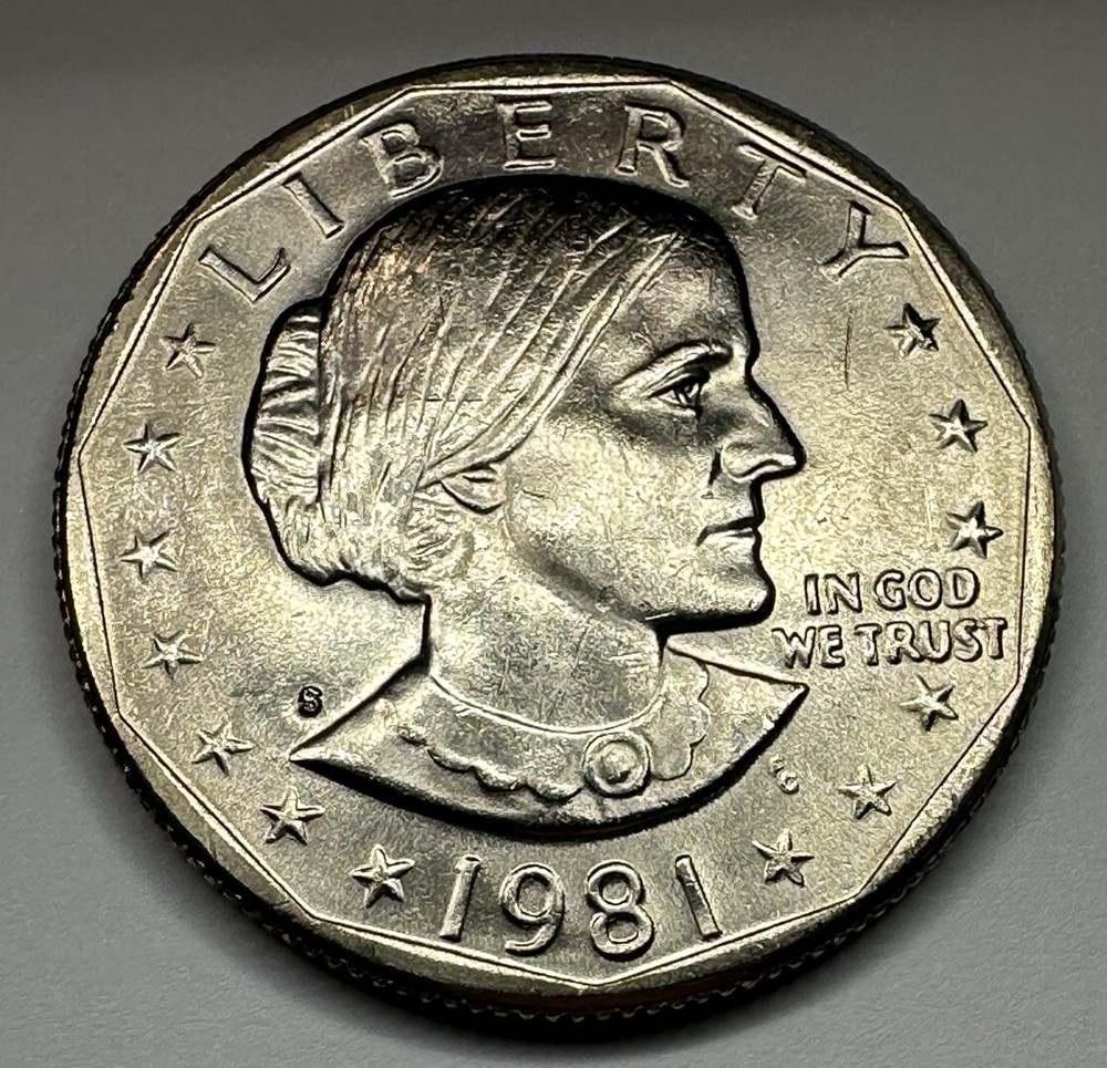 1981-S Susan B. Anthony Dollar from US Mint Set. Uncirculated BU *KEY DATE*