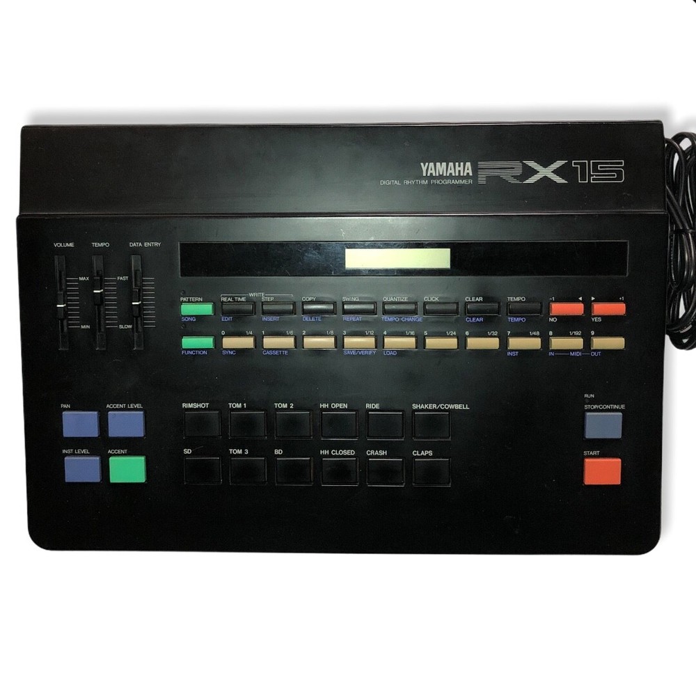 Yamaha RX15 Digital Rhythm Programmer Programmable Drum Machine Vintage