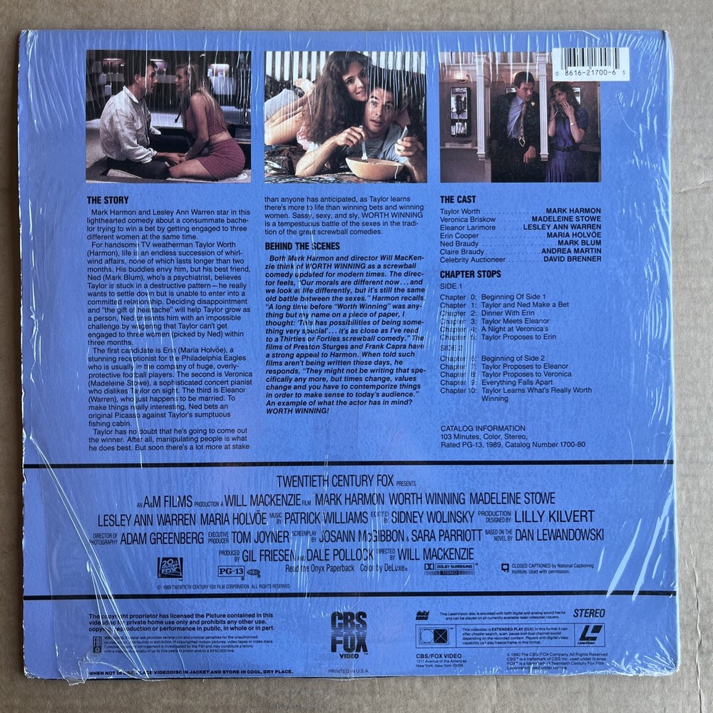 Worth Winning (Laserdisc)