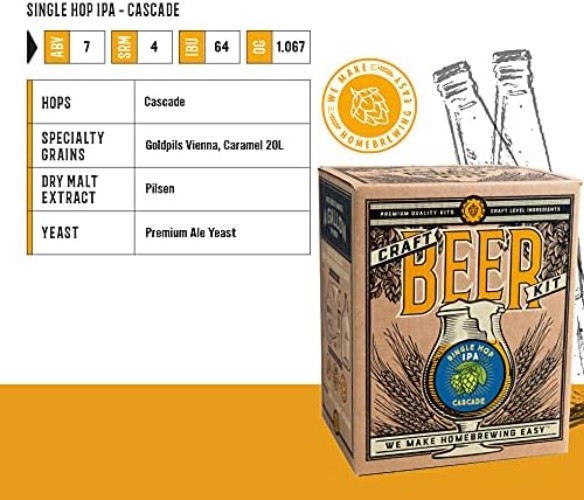 Cascade Single Hop IPA Home Brewing Kit