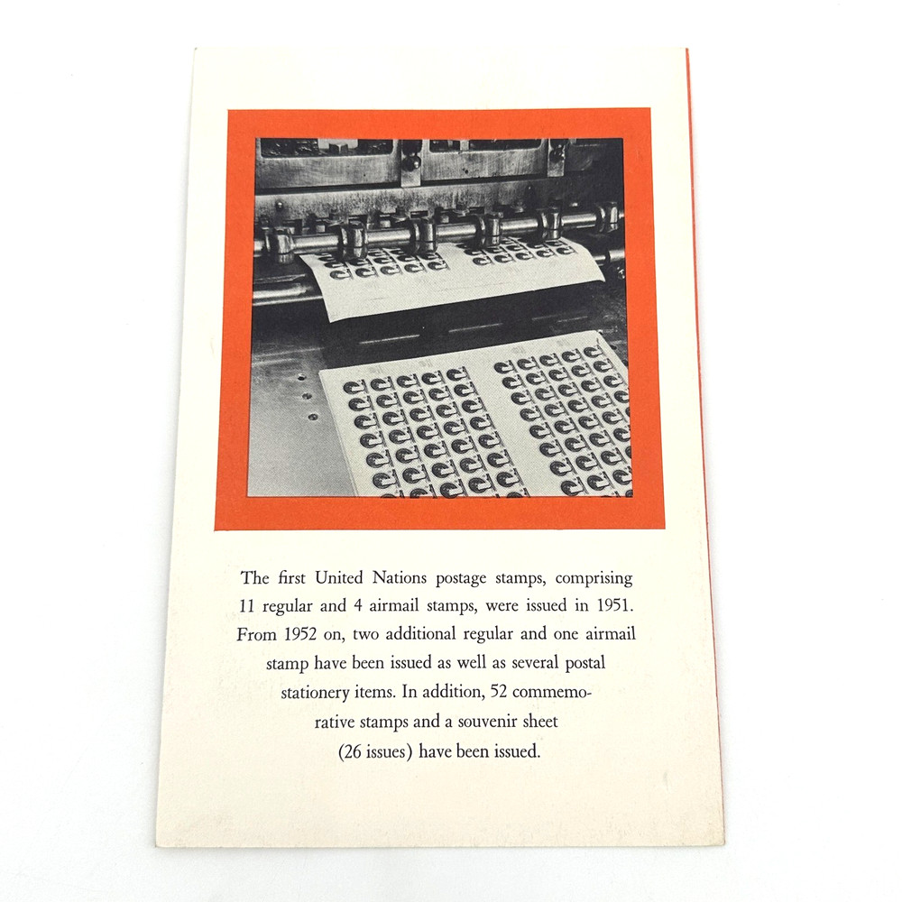 United Nations Stamps Souvenir Folder 1958 UN Postal Administration Philately
