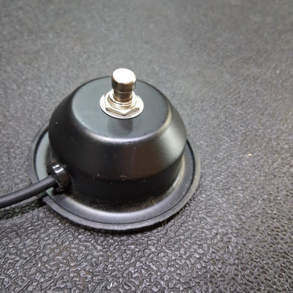 Guitar Amp Single Push Button Round Black Metal Footswitch Control