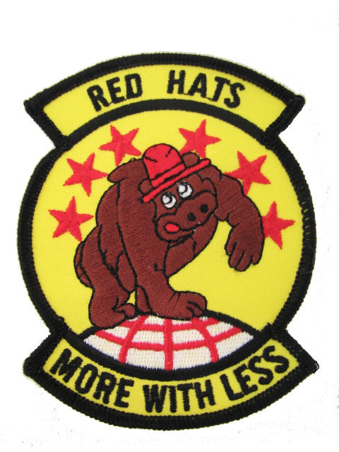 USAF Air Force Groom Lake 6513th Red Hats Flight Test Evaluation Squadron Patch
