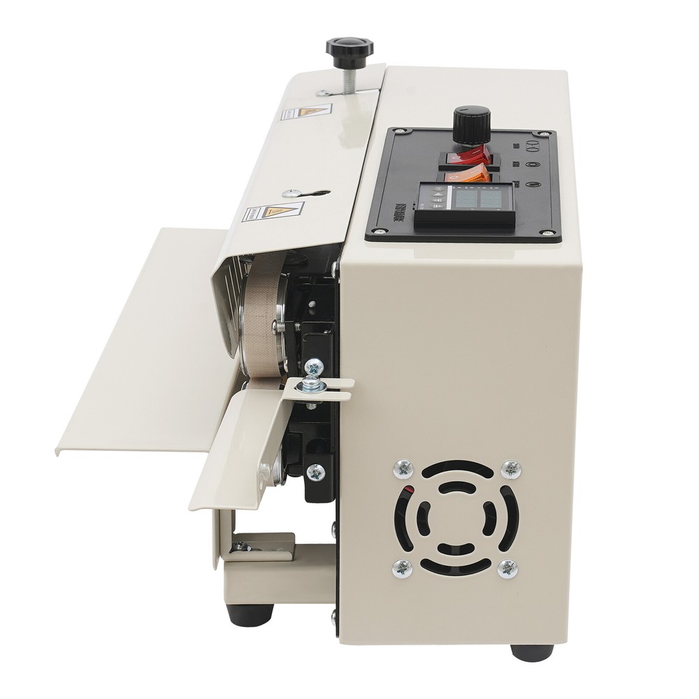 Automatic Continuous Band Sealer 600W Horizontal Bag Sealing Machine LED 110V
