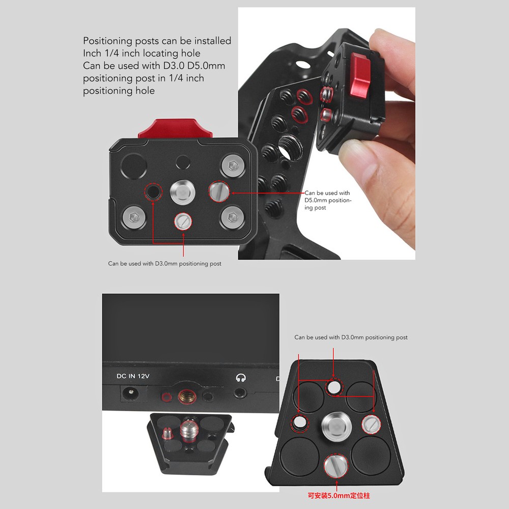 V Lock Quick Release Plate Multipurpose Stable Mini V Lock Assembly Kit
