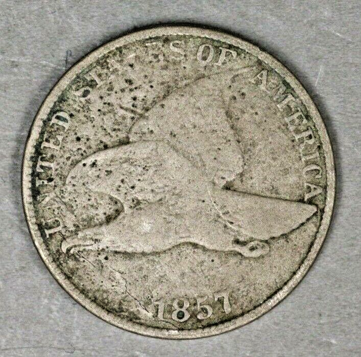 US 1857 Flying Eagle Penny Pitting A2983