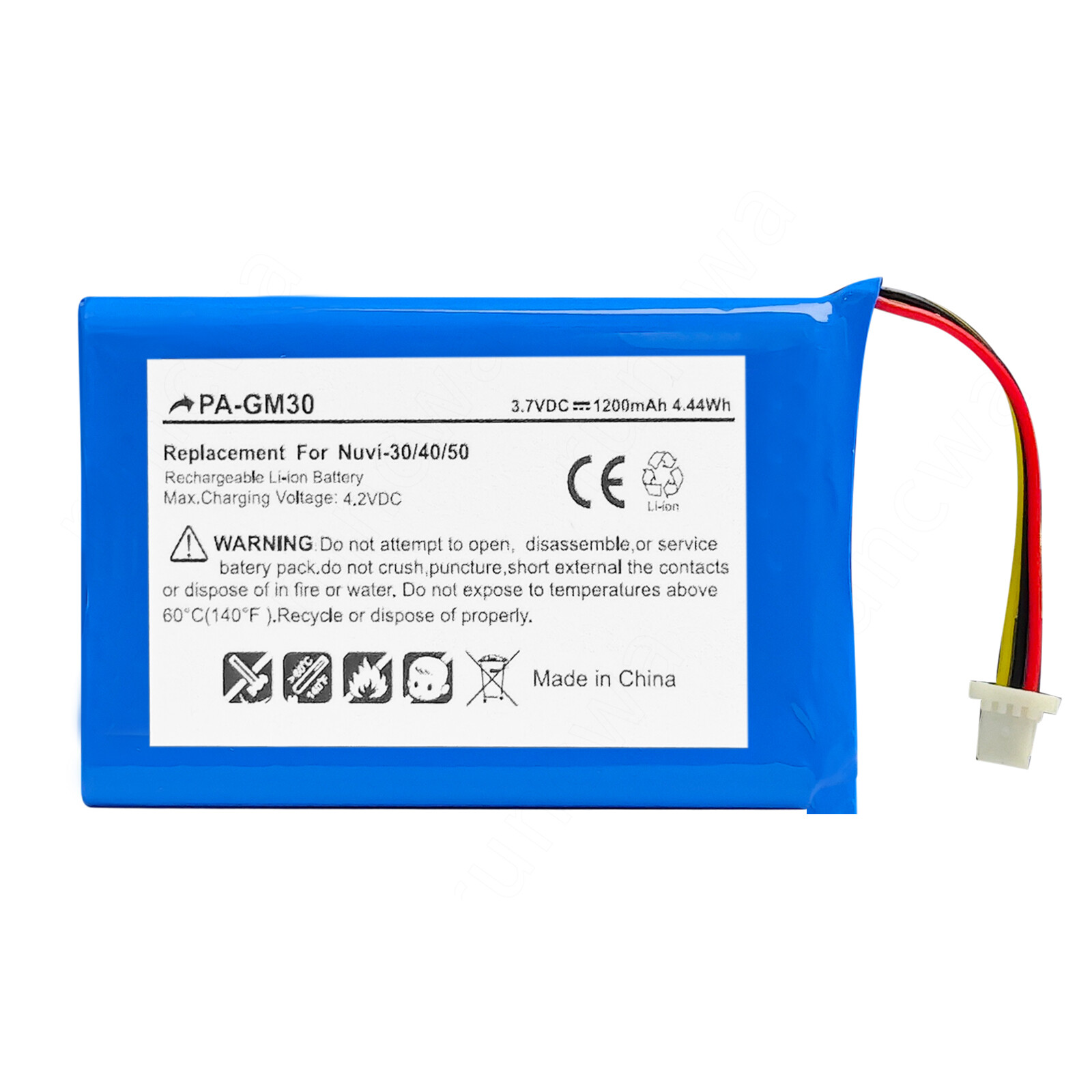 Battery NV-30/40/50 361-00056-00 For Garmin Nuvi 30 50 50LM 52 52LM 55 55LM+TOOL