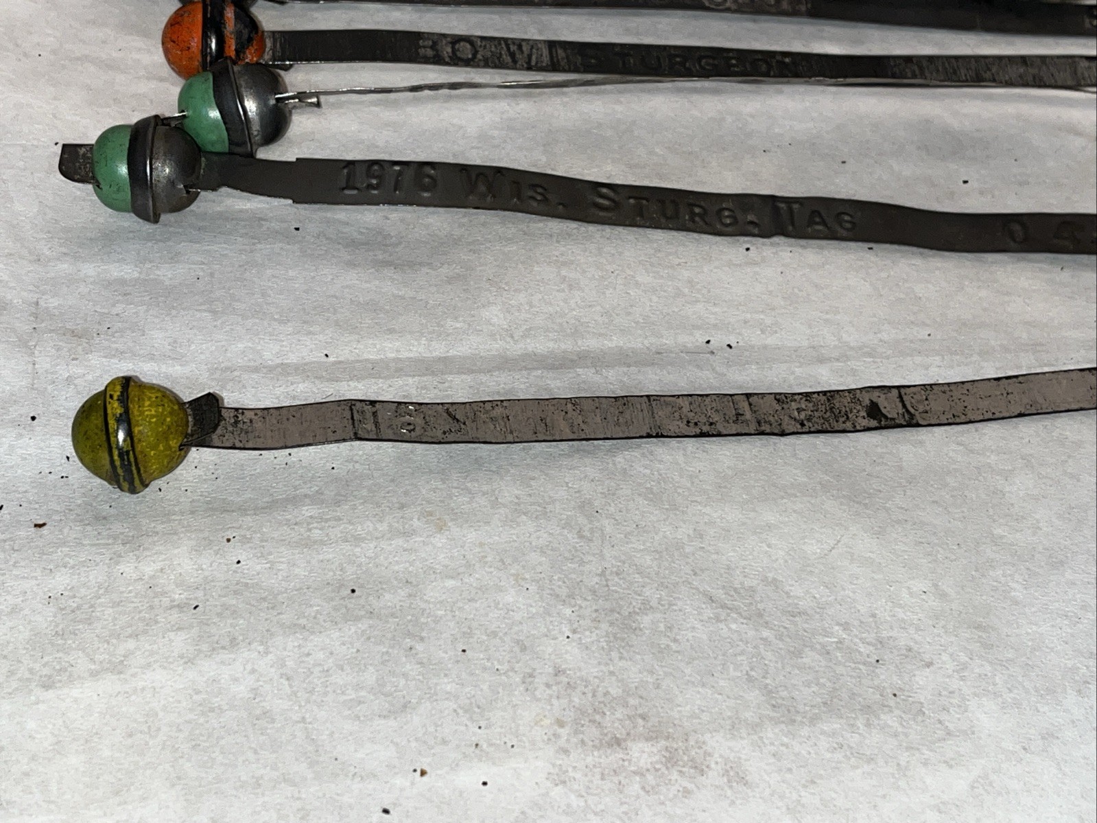 Wisconsin Sturgeon Tag Bundle 1974-2004 Fishing License Lot