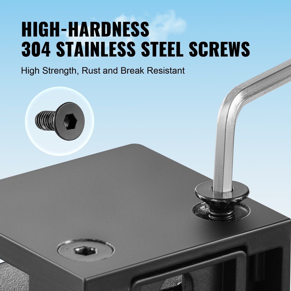 Square Frameless Glass Clamp 40 Pcs 304SS Mounting Hardware